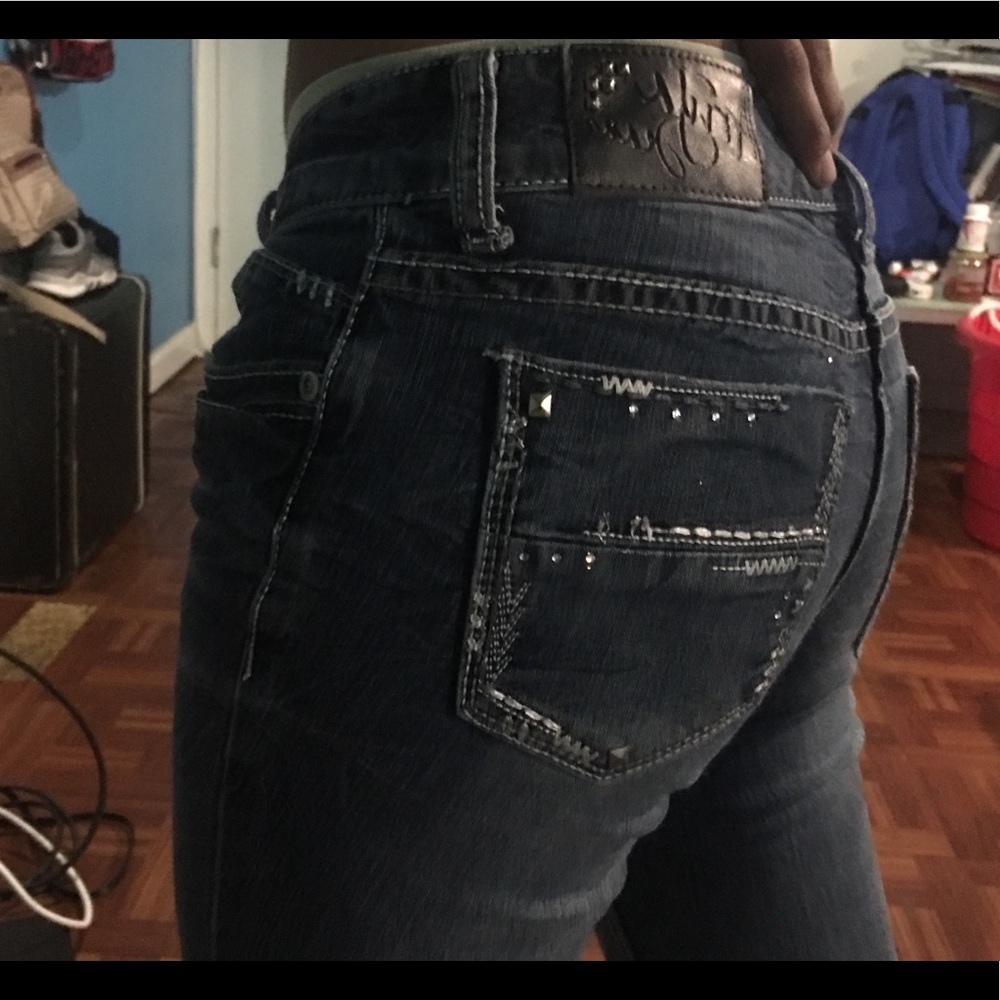 blue grey jeans